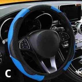15" Vegan Leather Steering Wheel Cover