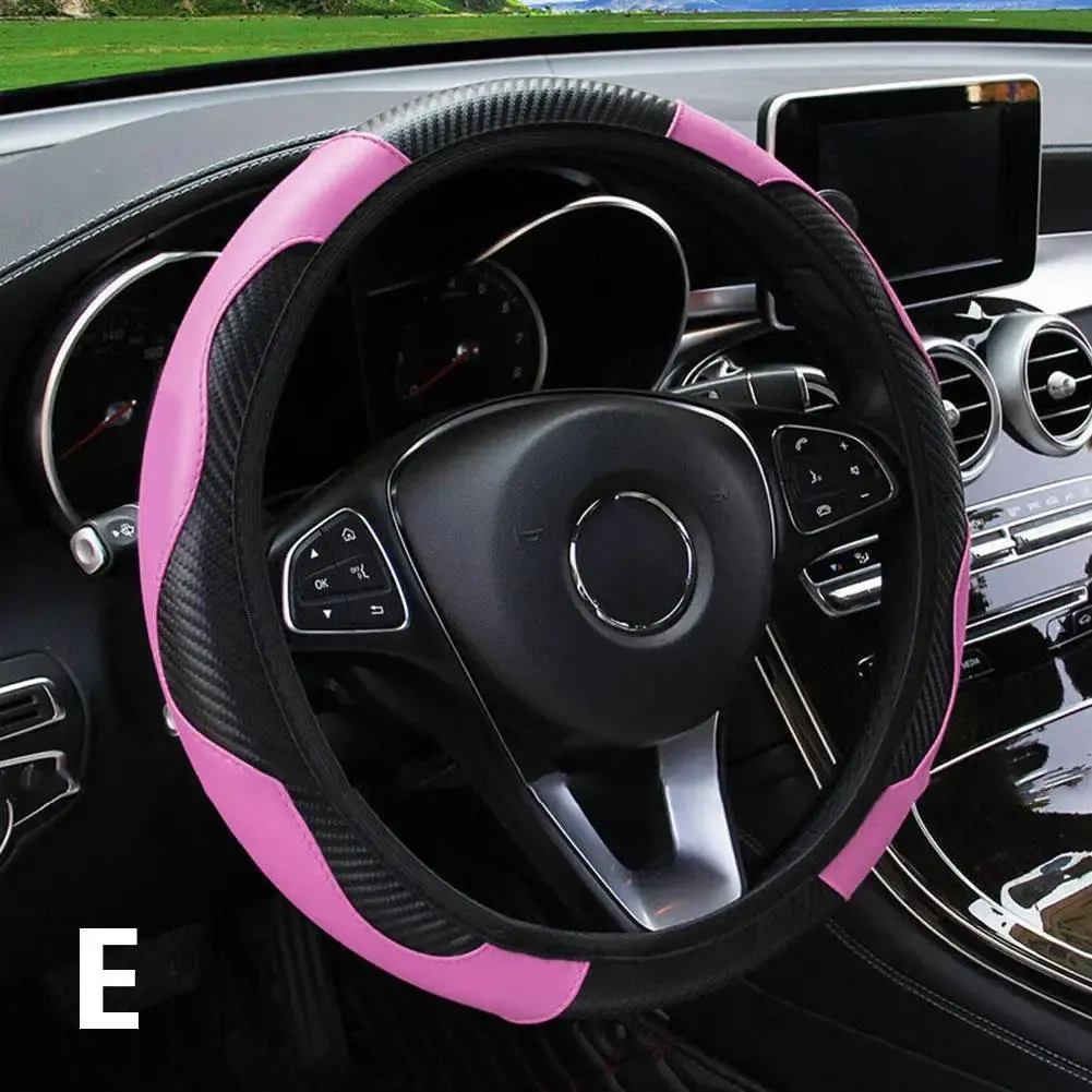 15" Vegan Leather Steering Wheel Cover