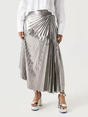 ALC Women's Tracy Metallic Vegan Leather Skirt