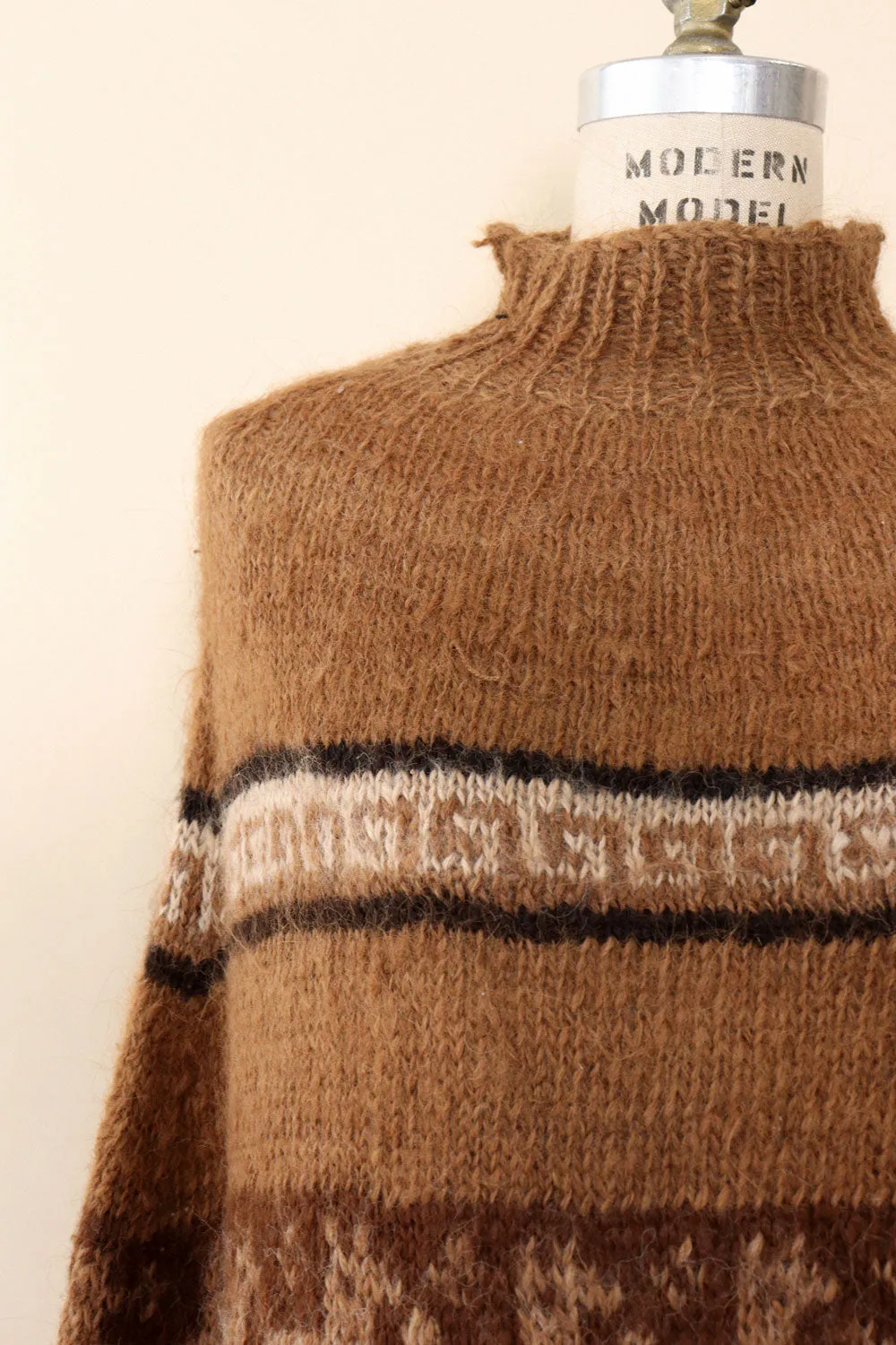 Alpaca Fringe Poncho
