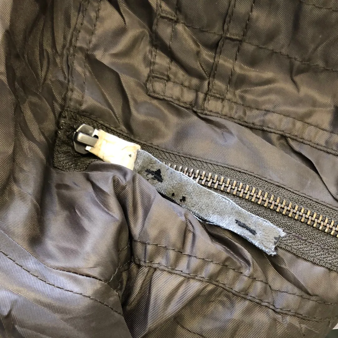 asymmetric khaki bomber jacket
