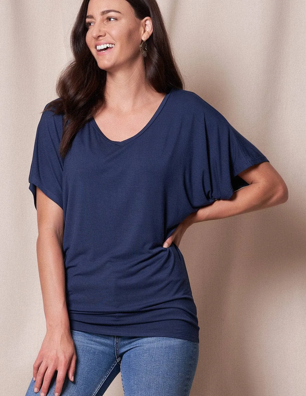 Bamboo Dolman Tunic - Teal