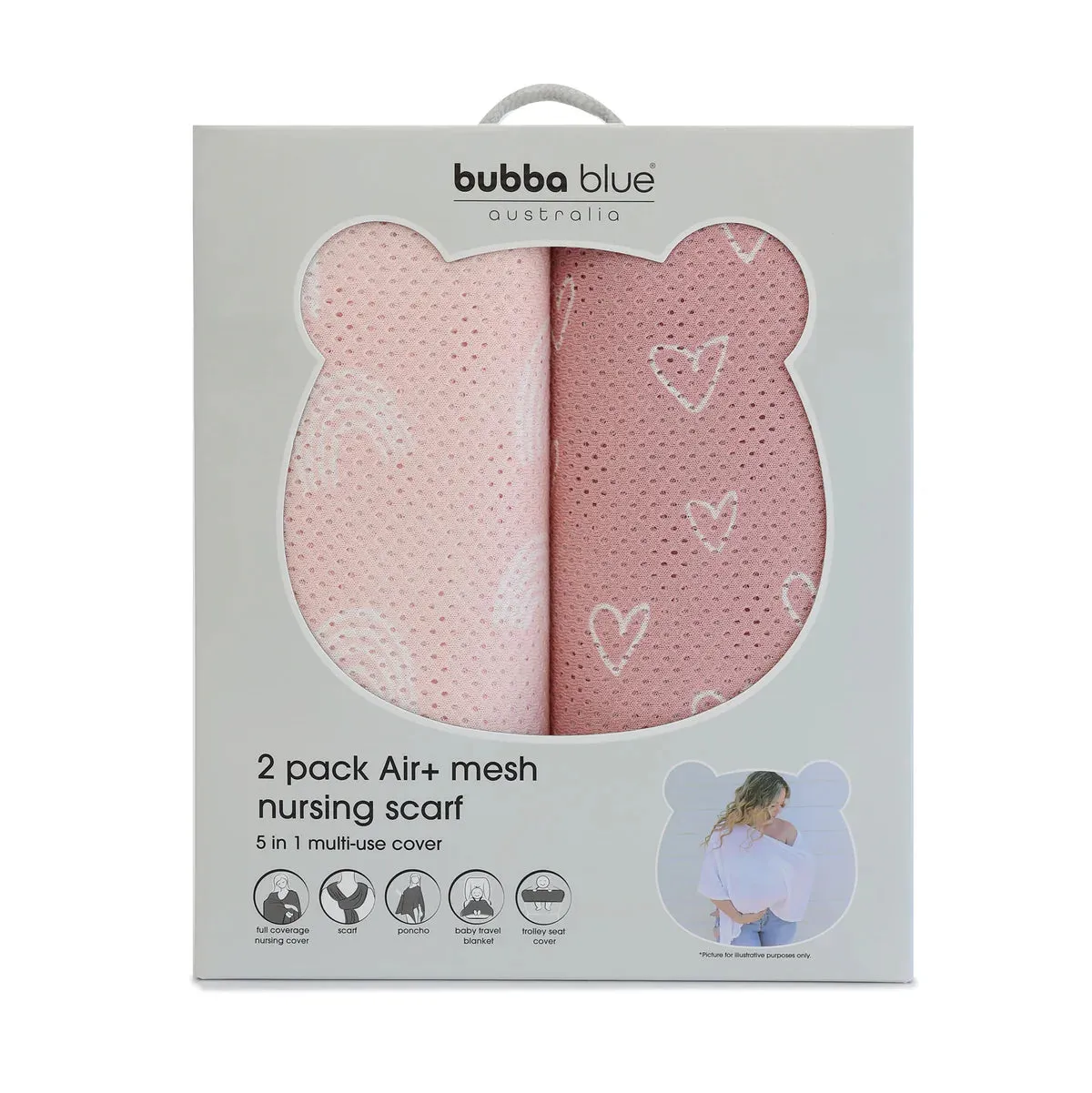 Bubba Blue Nordic 2pk AIR  Mesh Nursing Scarf