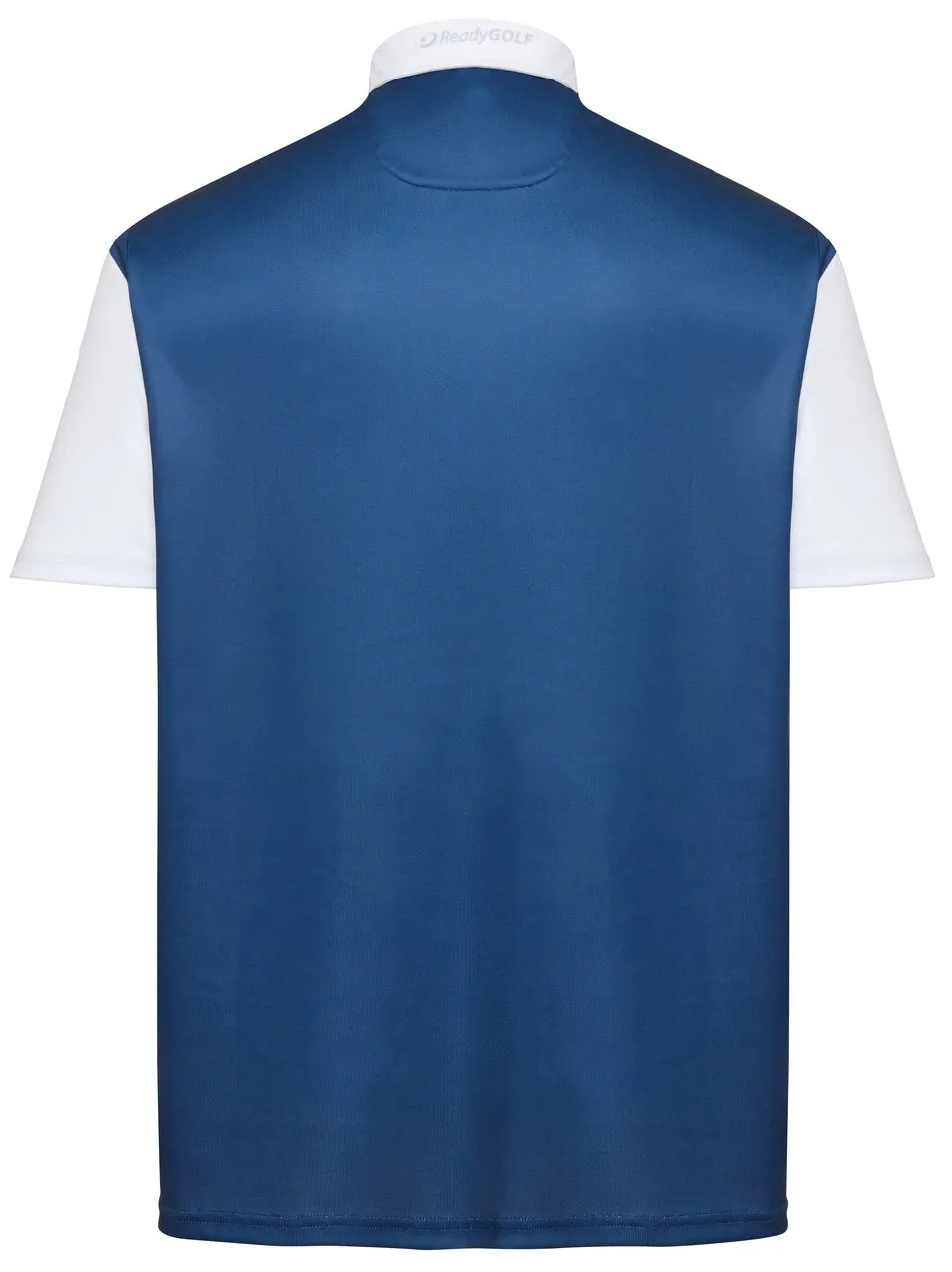Classic Argyle Mens Golf Polo Shirt - Navy Blue, Green & White by ReadyGOLF