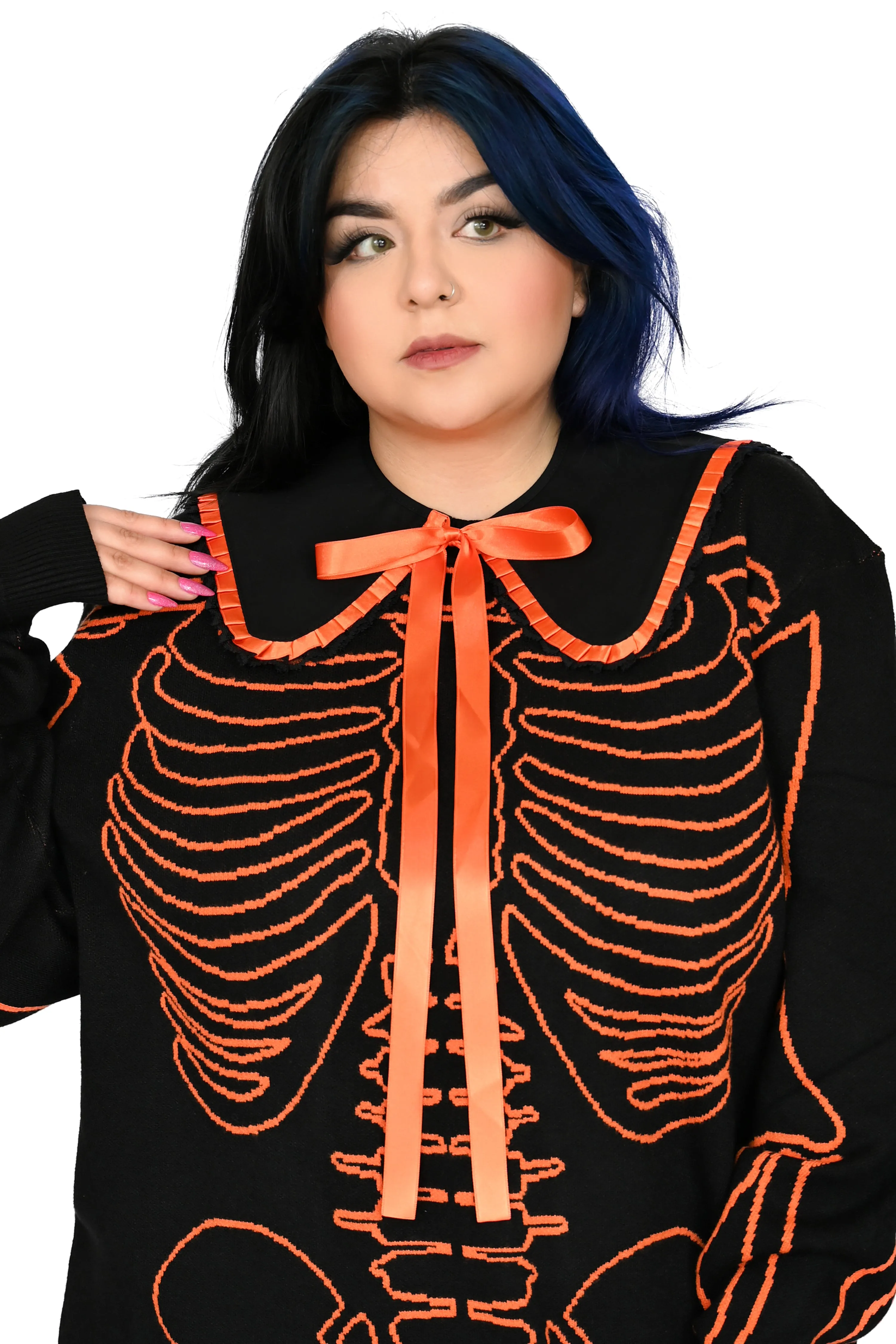 Claudia Collar - Black/Orange