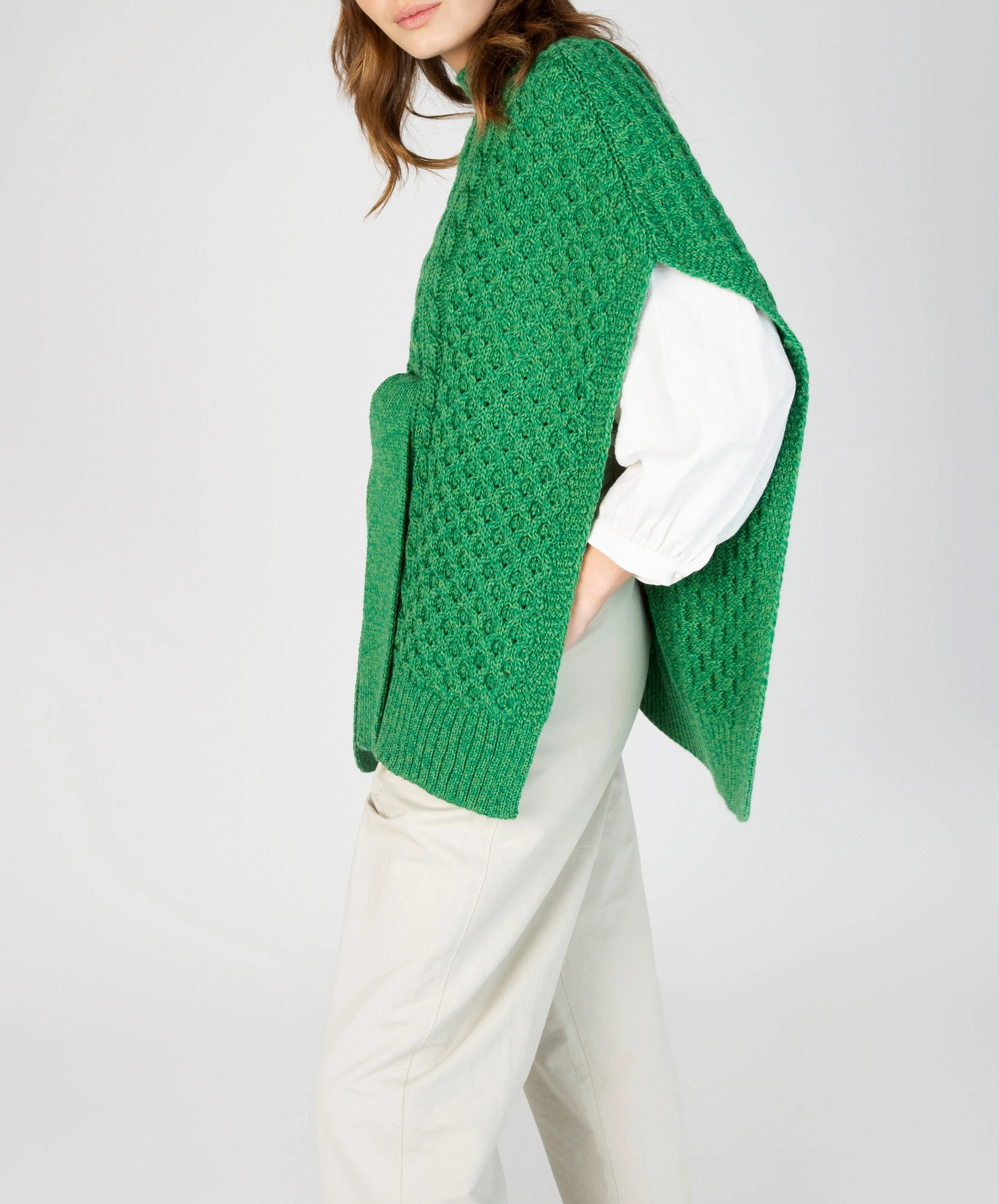 Crocus Horseshoe Cable Cape Green Marl