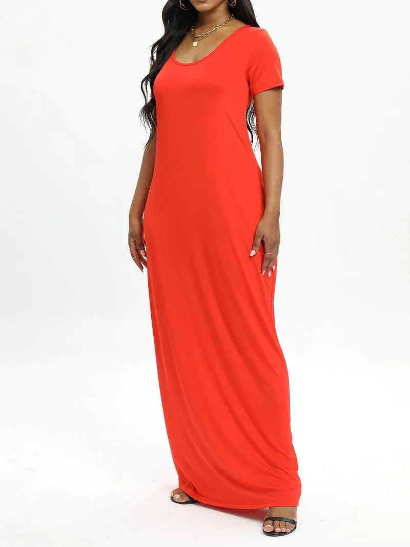 Darcy - Pocket Maxi T-shirt Dress