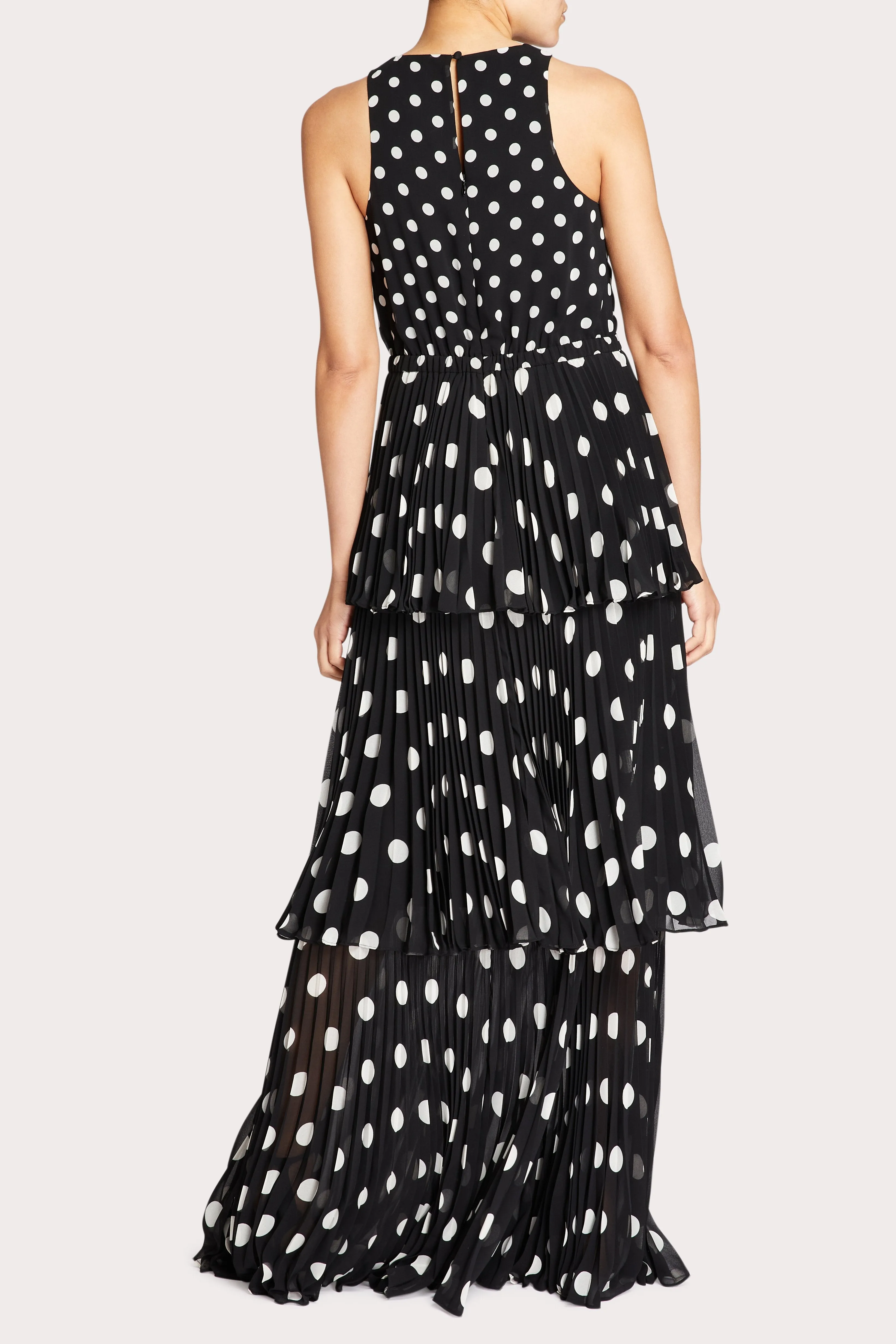 Emiliana Pleated Polkadot Maxi