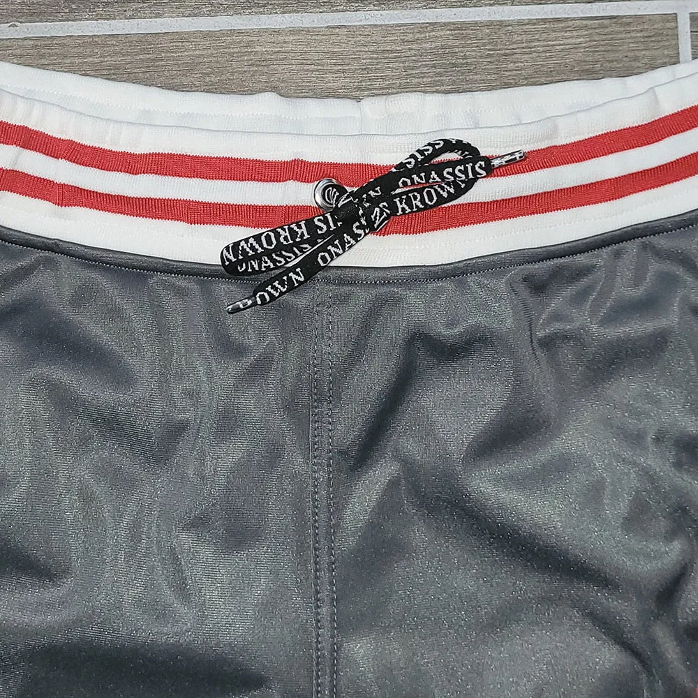 Gray Designer Cargo Sweatpants