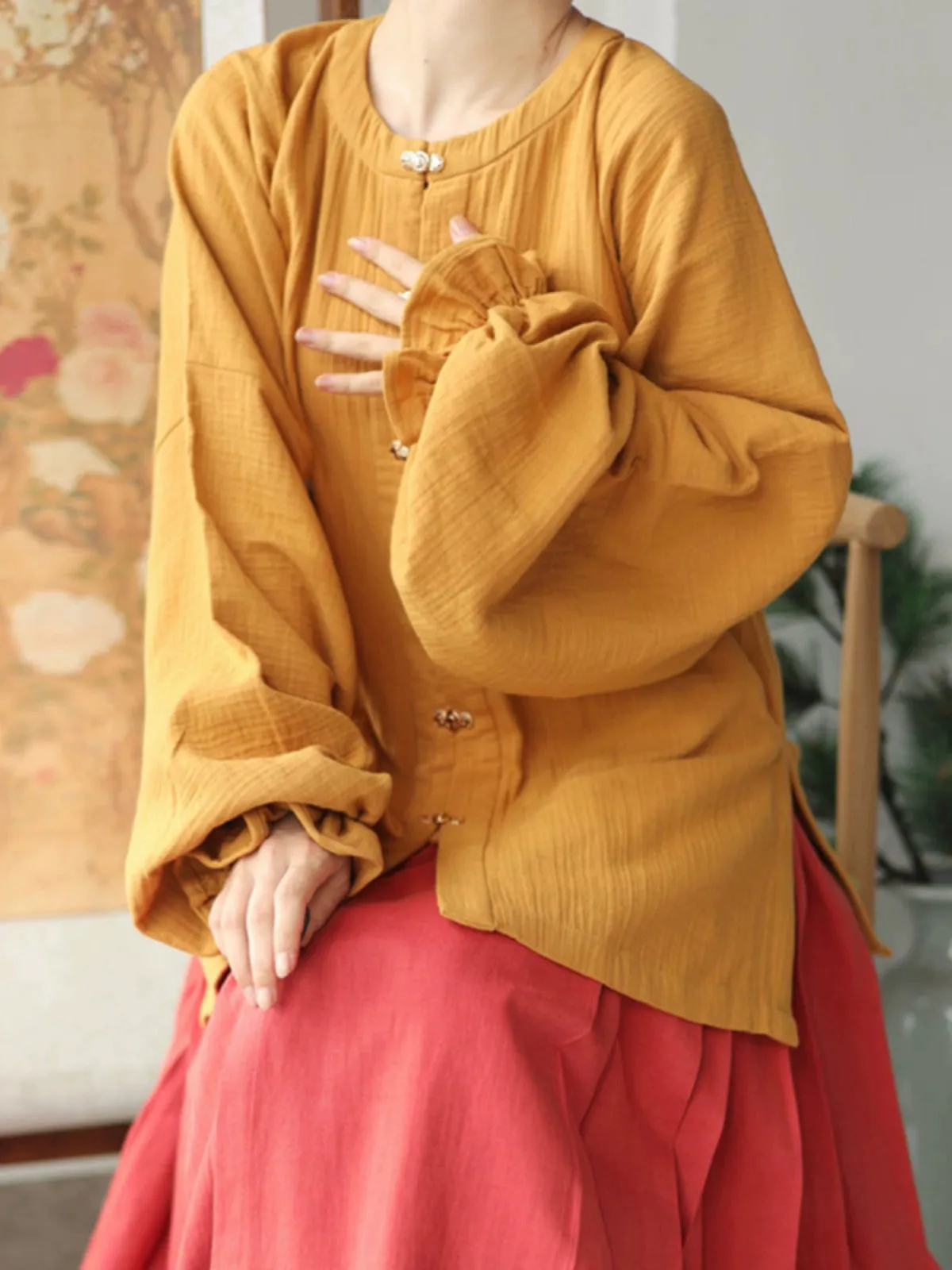 Gui Lu 归路 The Path Home Modernized Tang Ming Cotton Trousers Set