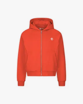 INSIDE OUT ZIP HOODIE STRAWBERRY