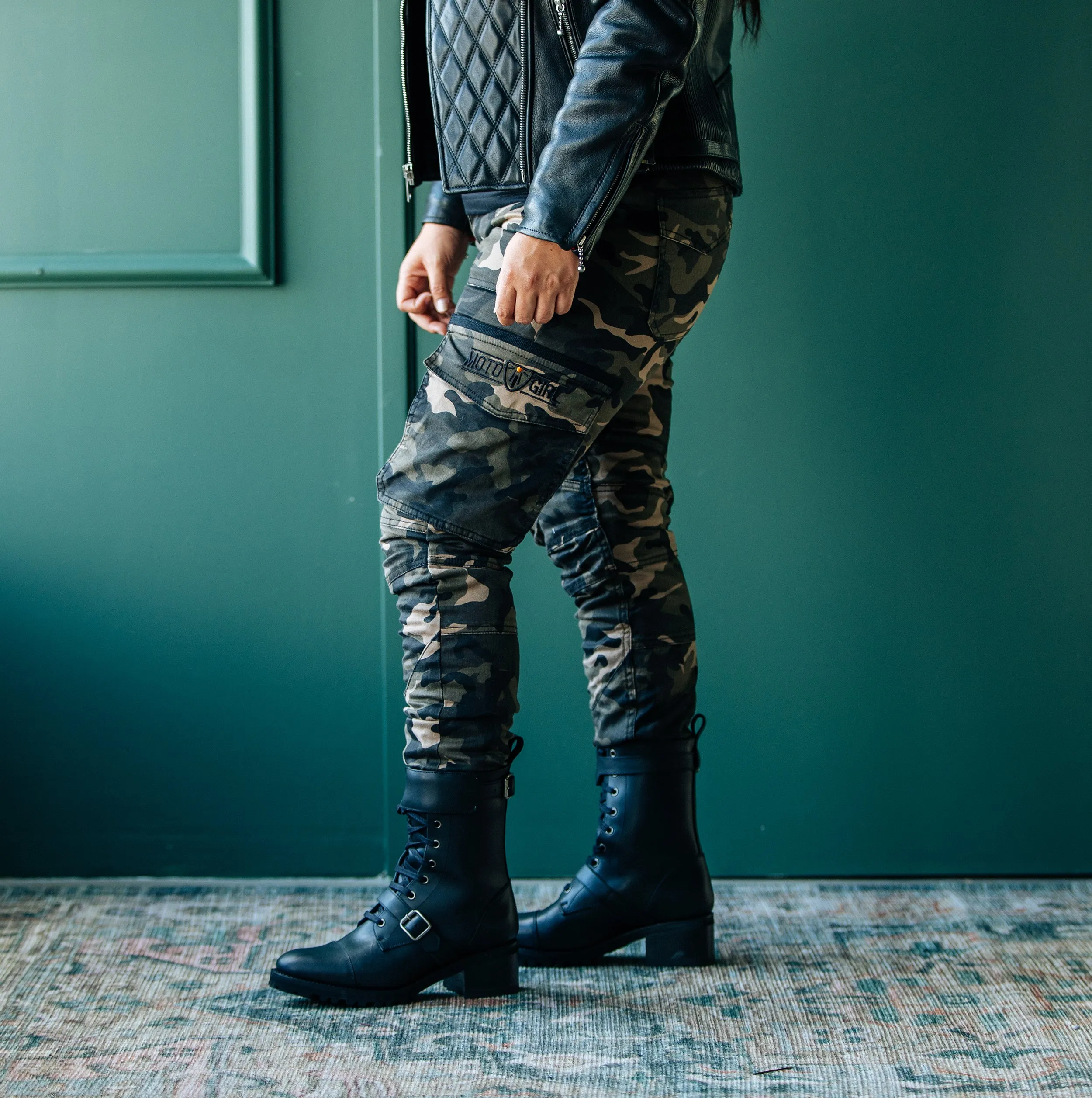 Lara Cargo Pants Camo