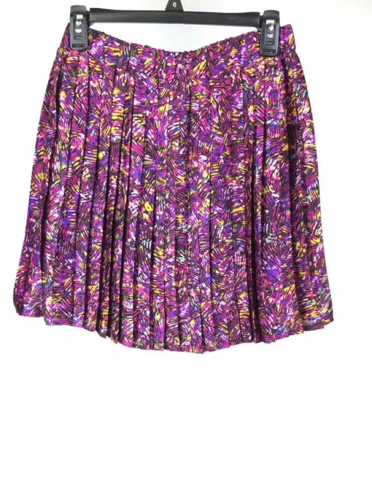 Lili Sidonio Women Size S/M Purple/Gold NWT pleated Skirt