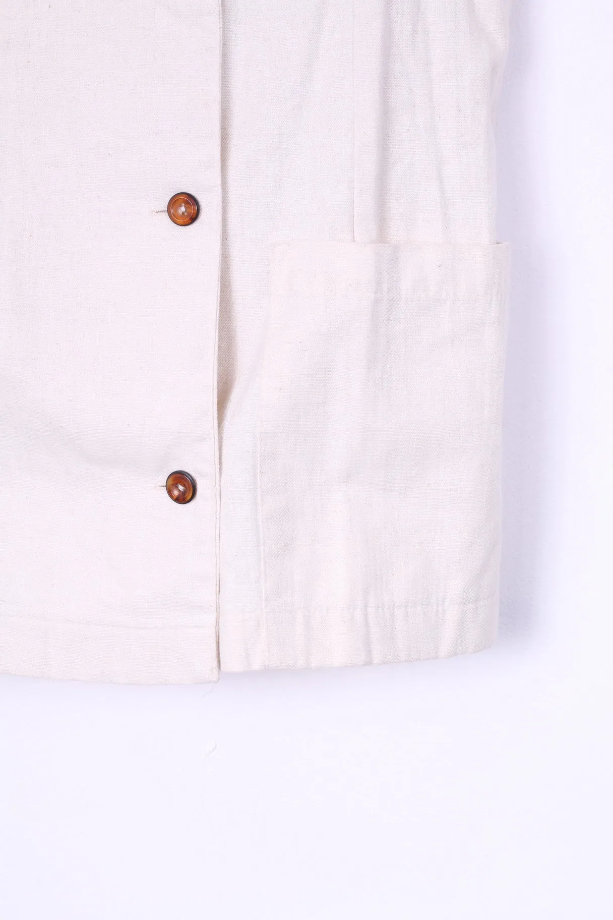 Mia Cassara Roma Womens 12 M Suit Pencil Skirt Blazer Beige Cotton Linen 2 Piece