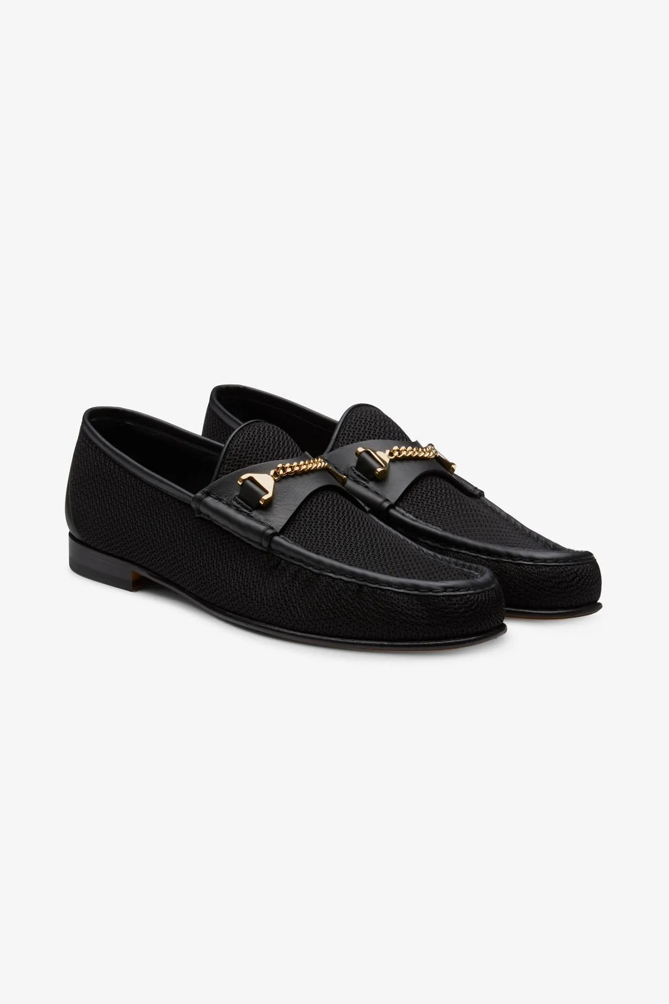 Mick Moccasin Mesh Black