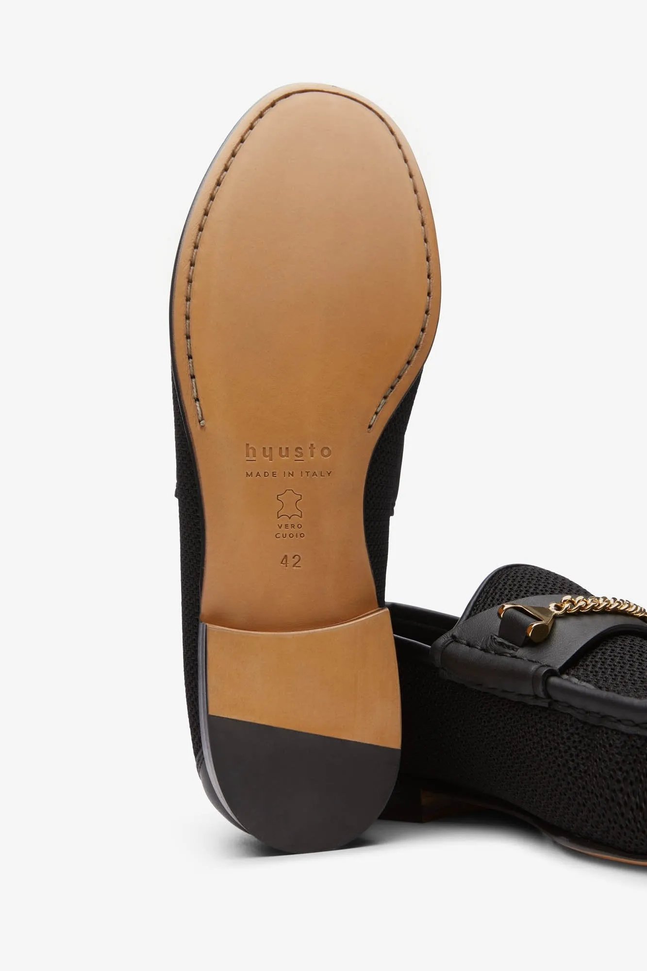 Mick Moccasin Mesh Black