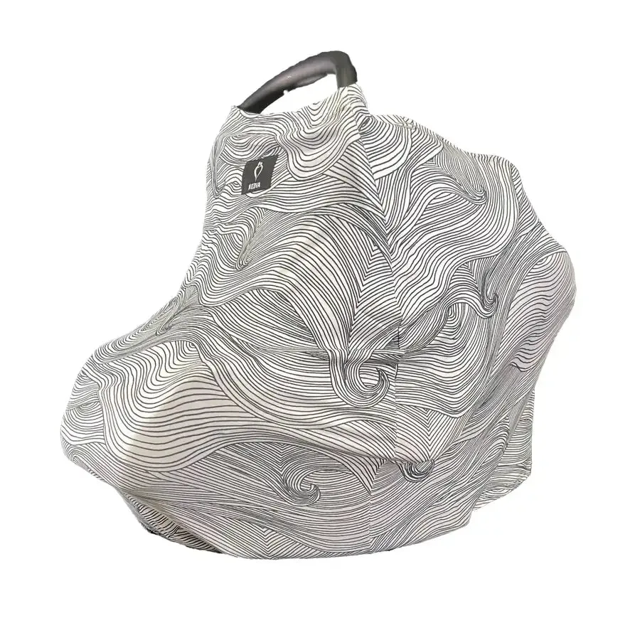 Neeva Multi-Use Capsule Cover - Black & White Waves