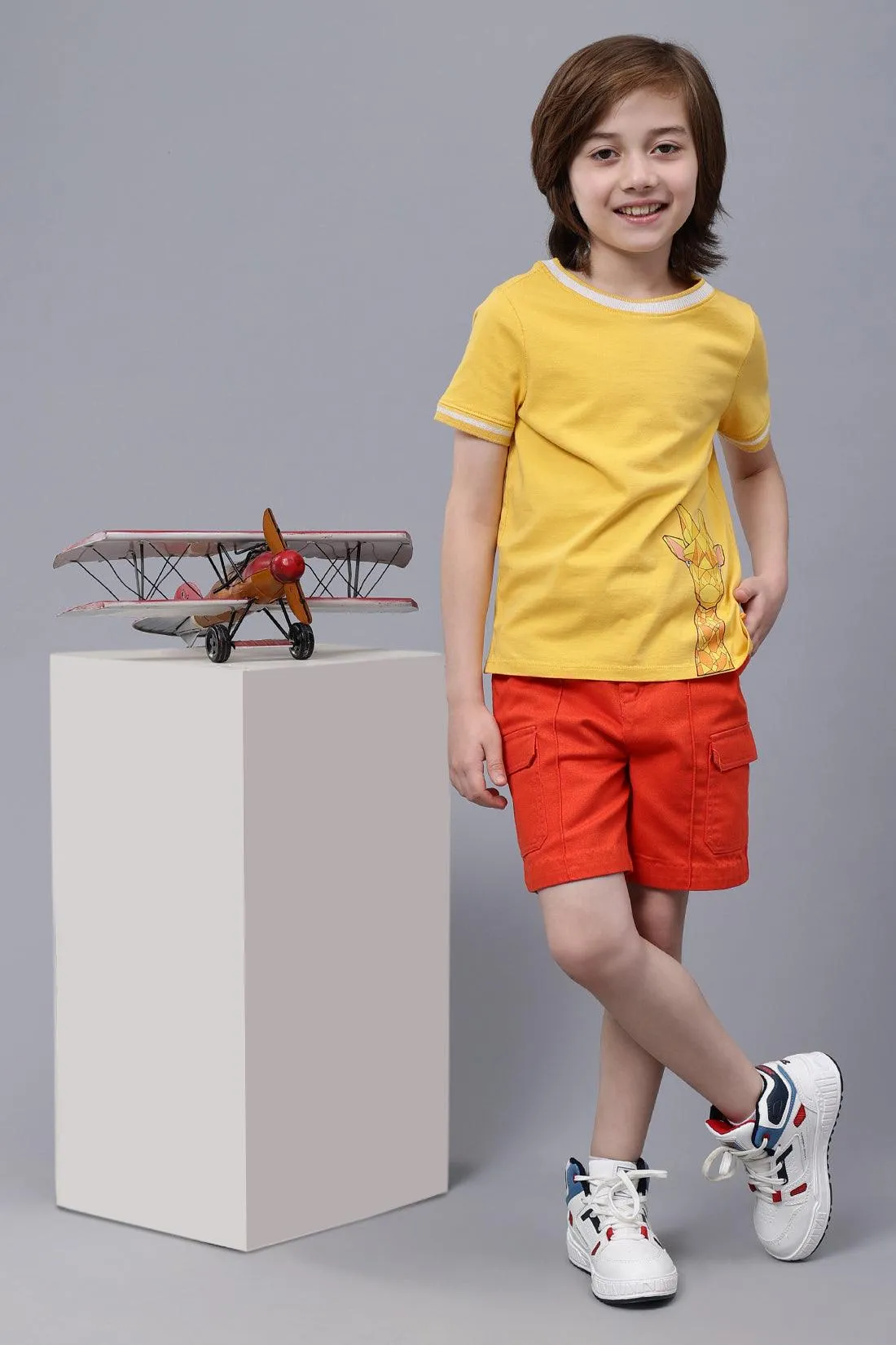One Friday Kids Boys Cotton Design T-Shirt