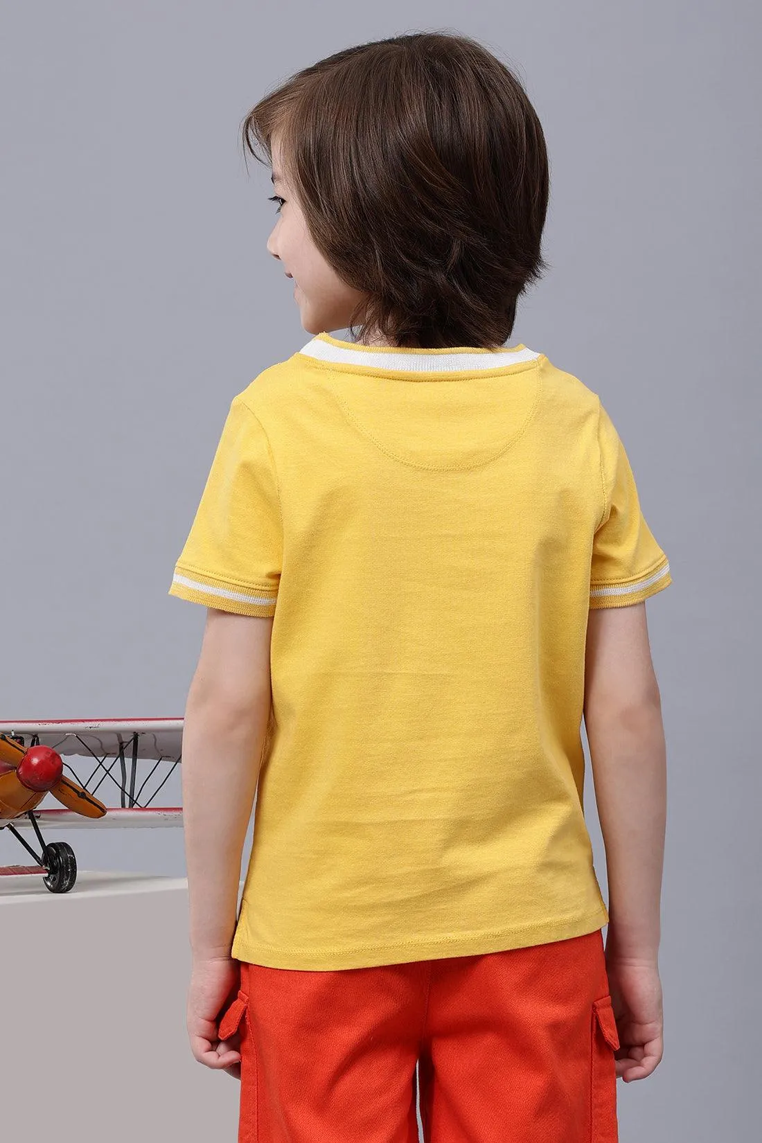 One Friday Kids Boys Cotton Design T-Shirt