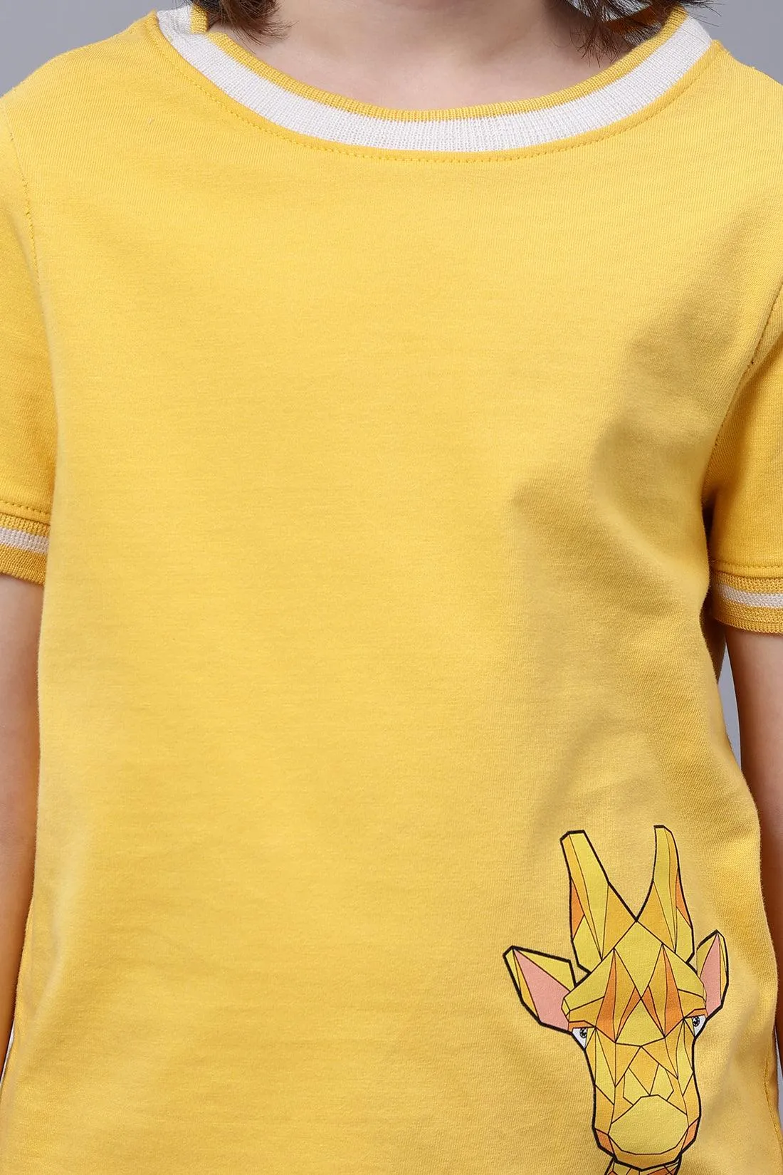One Friday Kids Boys Cotton Design T-Shirt