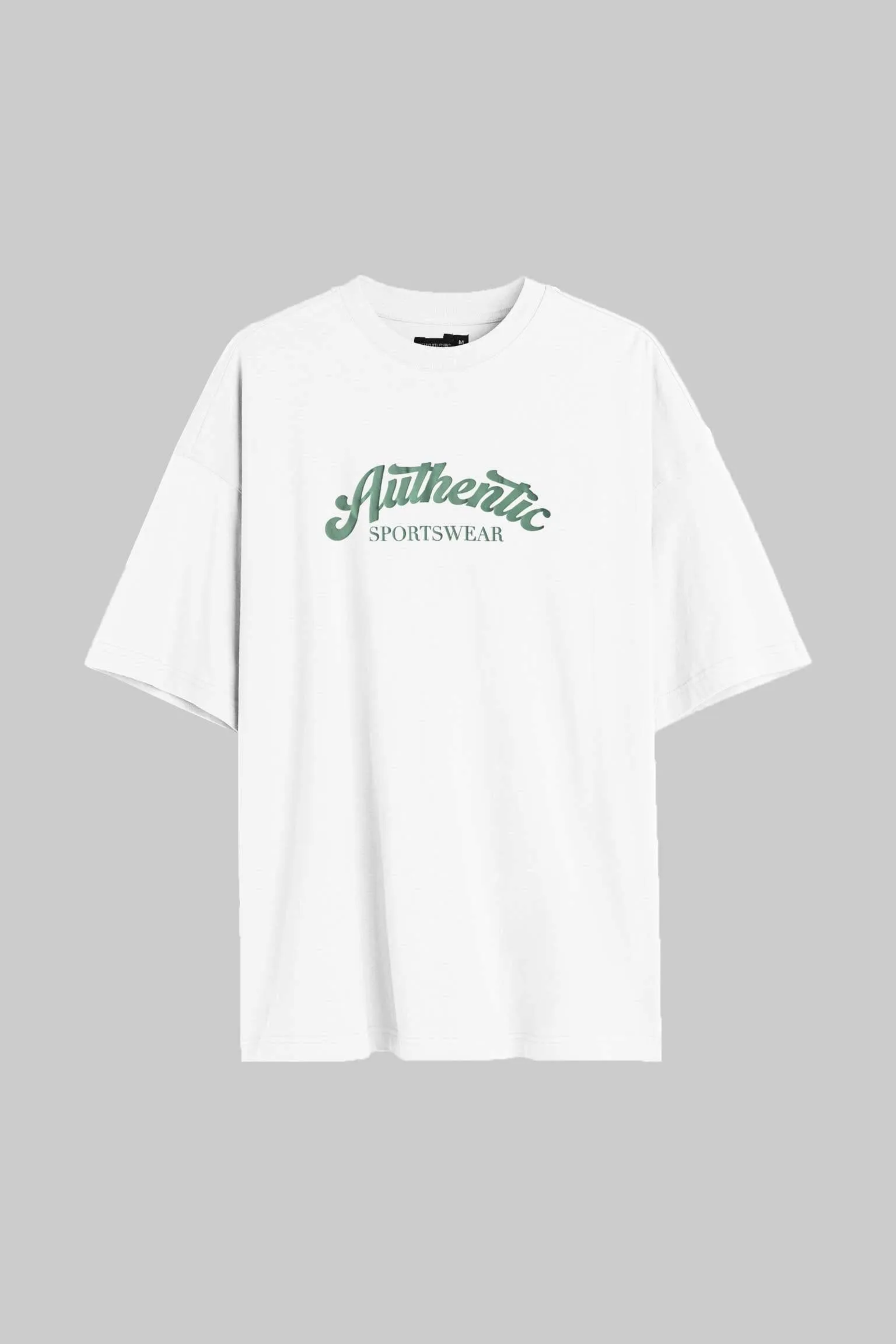 PLT Men's Authentic Printed Crew Neck Oversized Tee Shirt