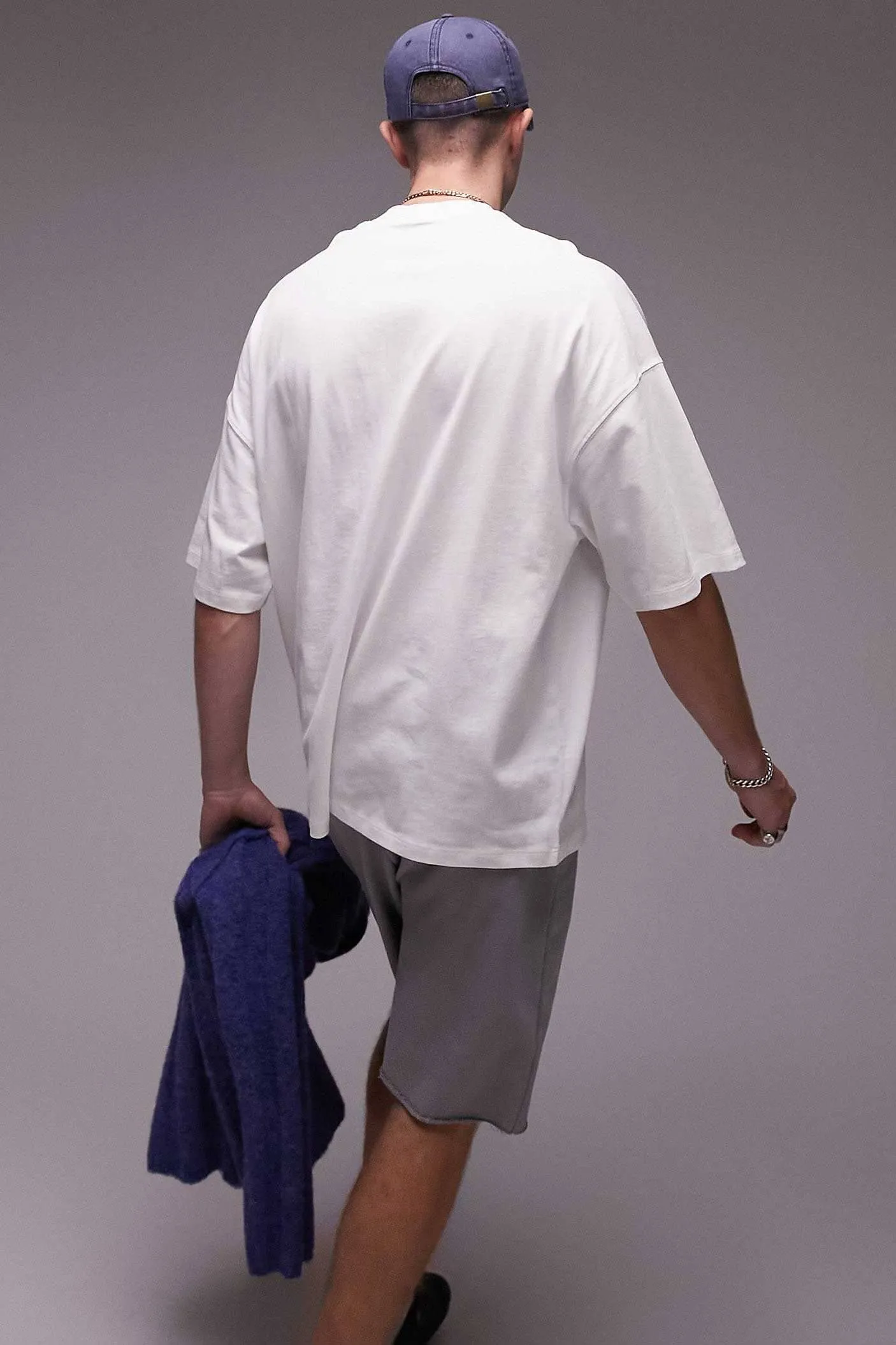 PLT Men's Authentic Printed Crew Neck Oversized Tee Shirt