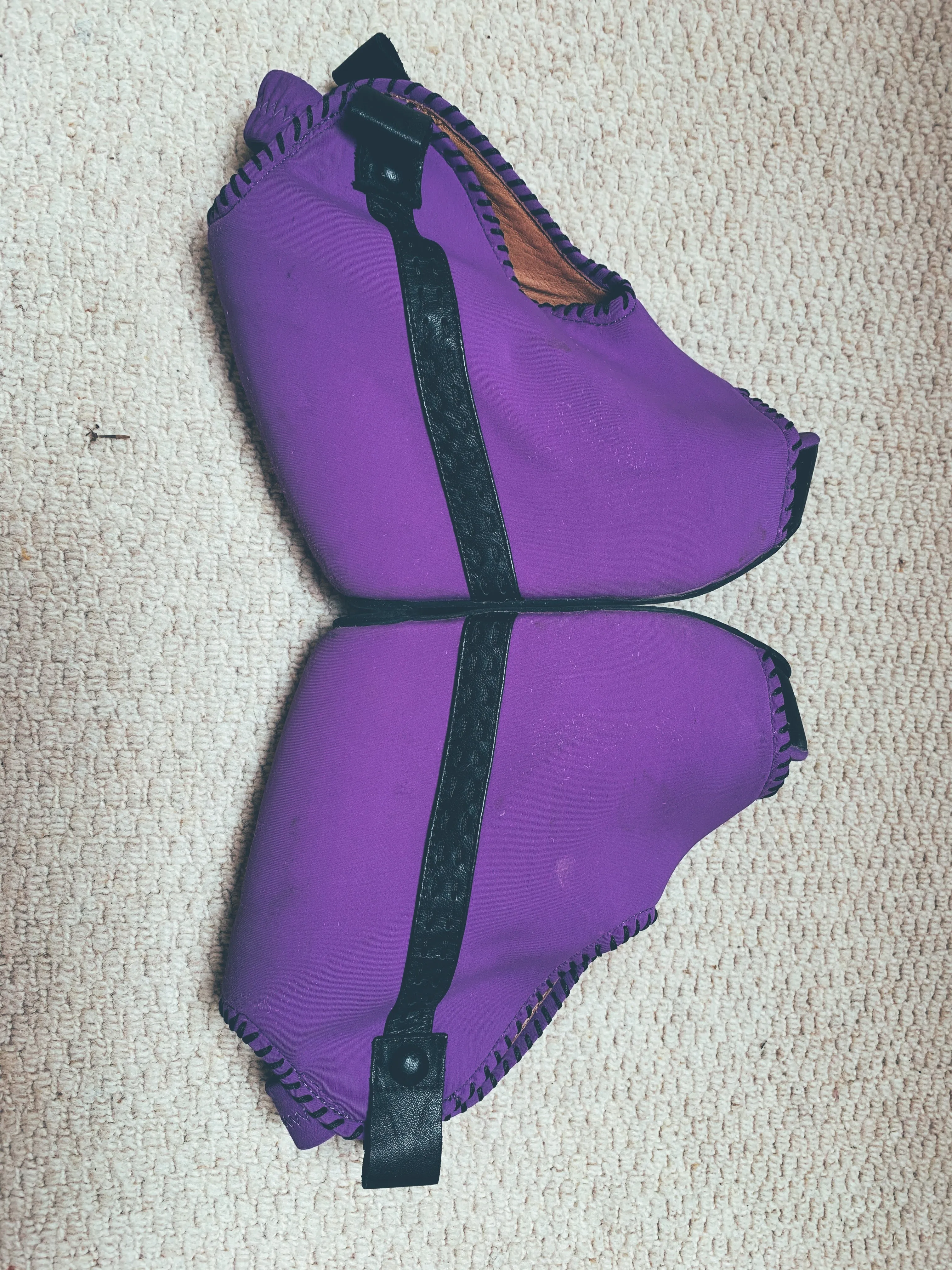 Purple Neoprene Jefferey Campbell 'Havana' Wedges UK 4
