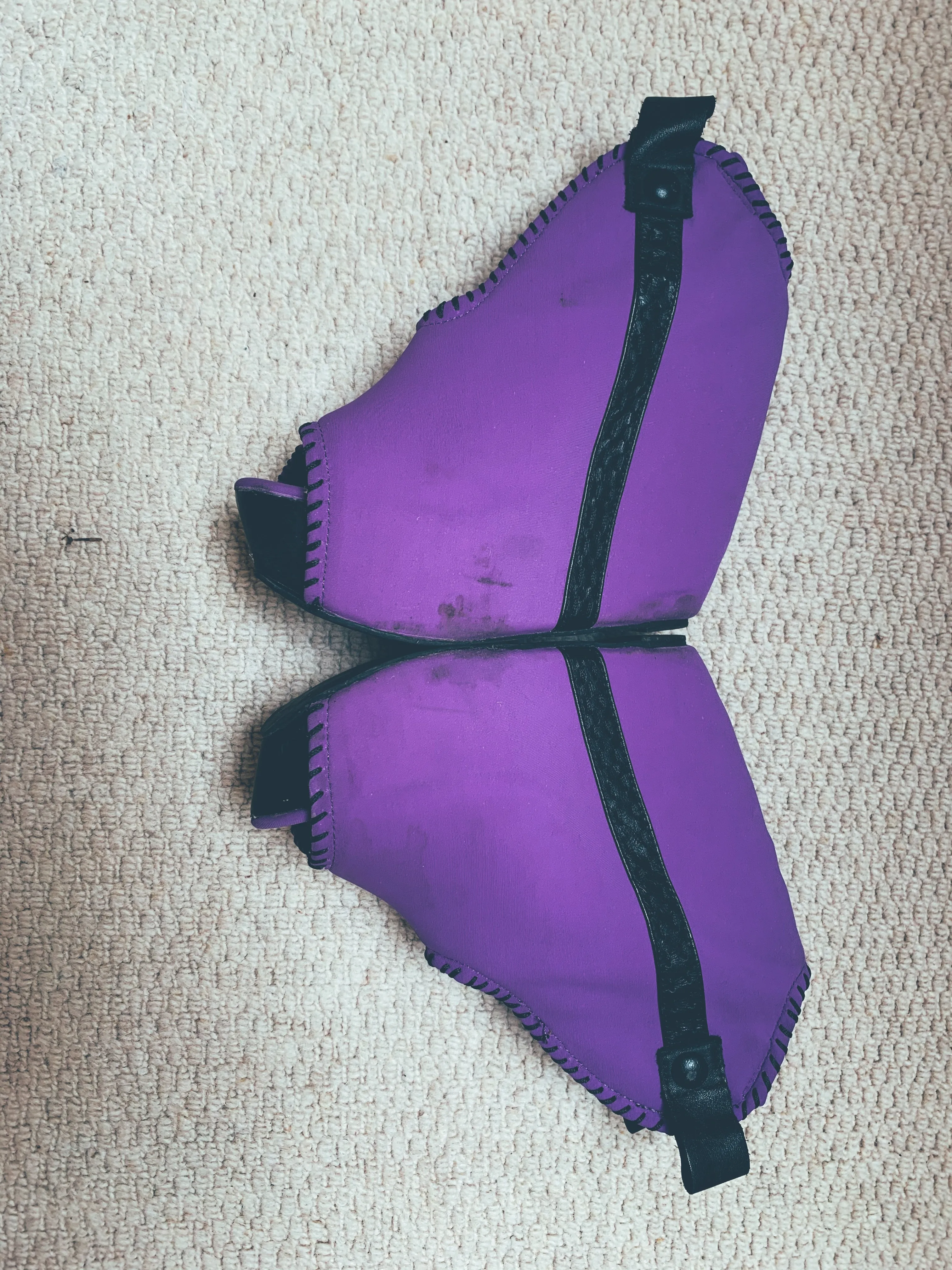 Purple Neoprene Jefferey Campbell 'Havana' Wedges UK 4