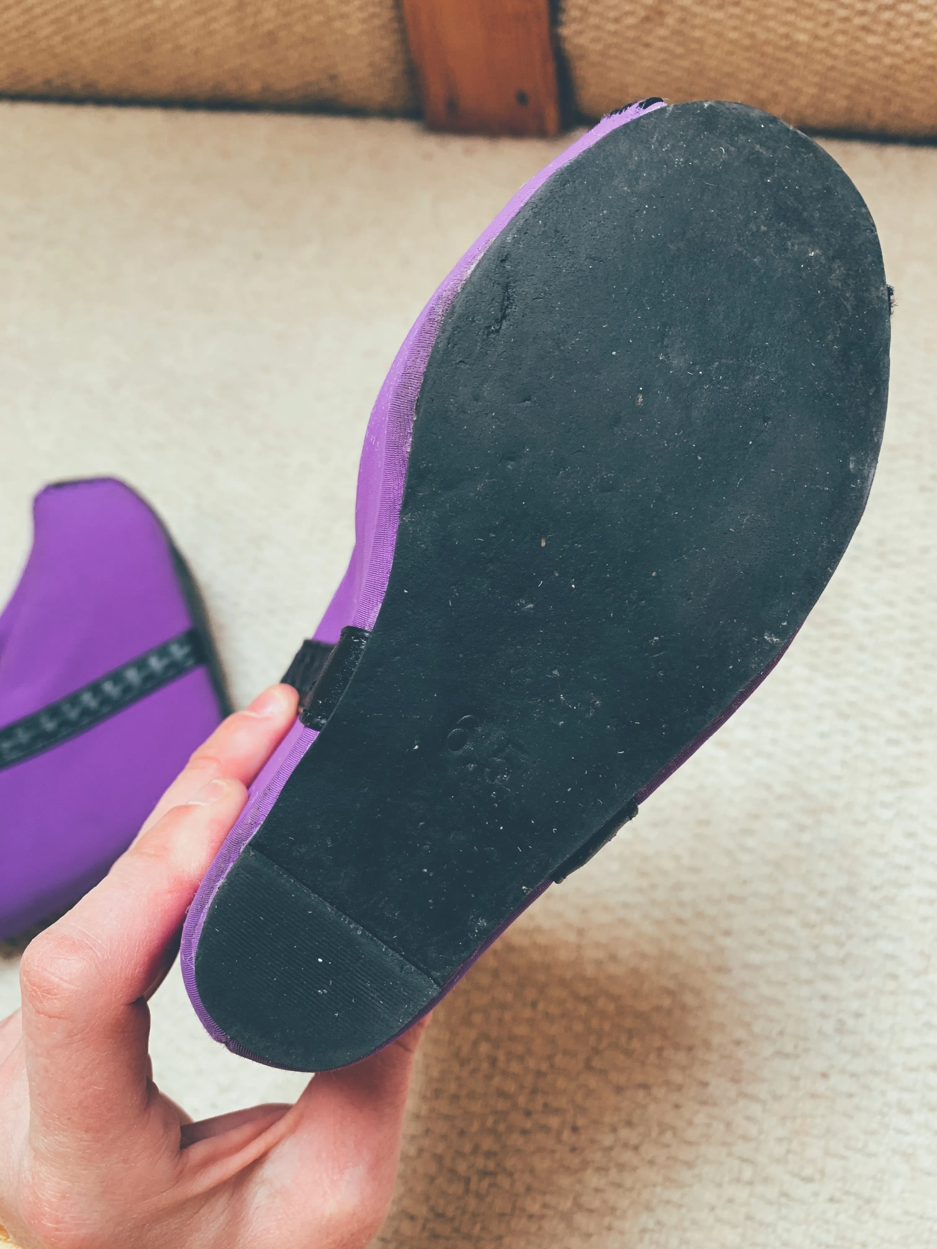 Purple Neoprene Jefferey Campbell 'Havana' Wedges UK 4
