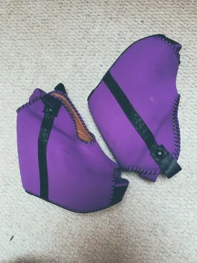 Purple Neoprene Jefferey Campbell 'Havana' Wedges UK 4
