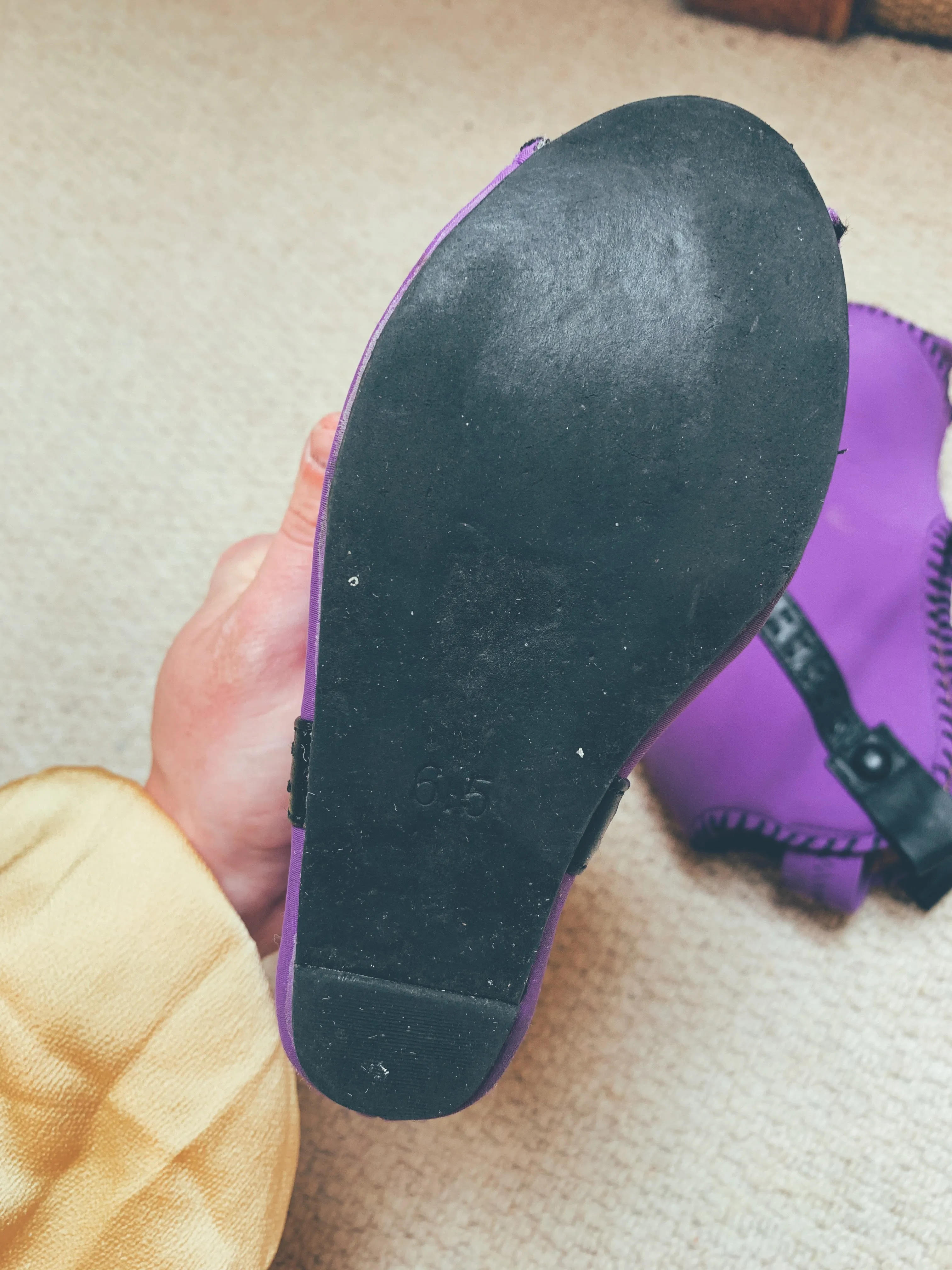 Purple Neoprene Jefferey Campbell 'Havana' Wedges UK 4