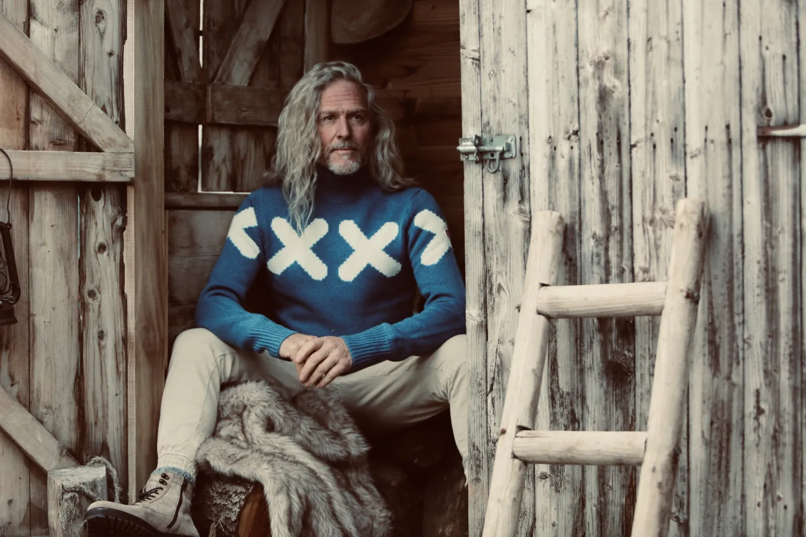 QUILO TURTLE NECK PULLOVER</p>Sky Blue