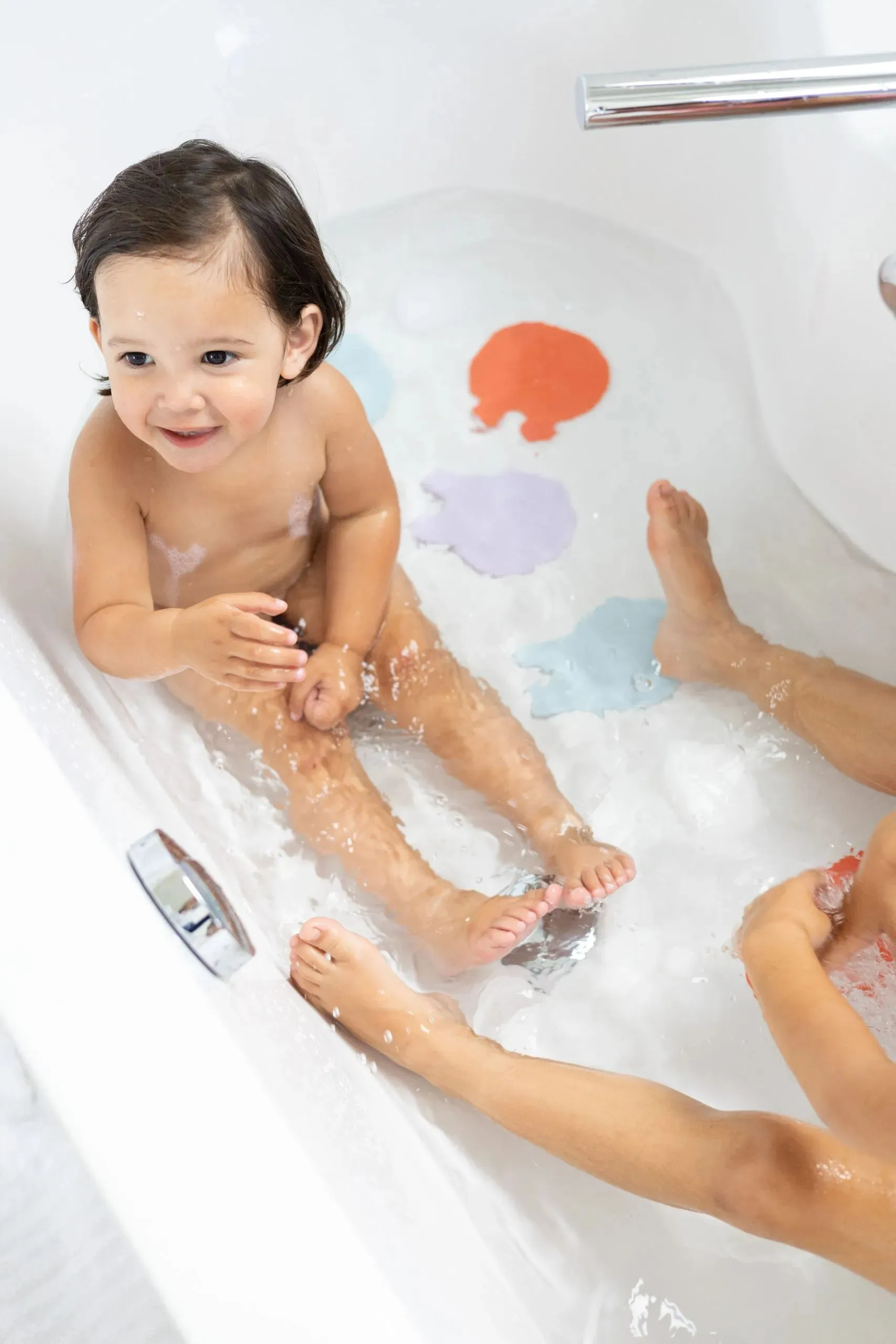 Quutopia Grippi Anti-Slip Buddies Bath Play | Coral Blue