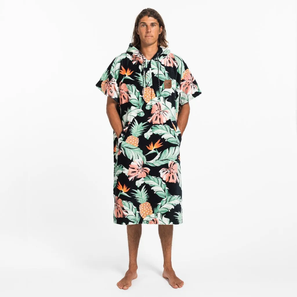 Slowtide Makai Changing Poncho-Black-LG/XL