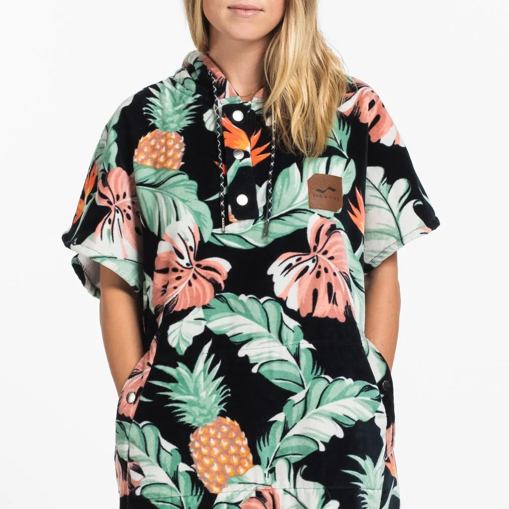 Slowtide Makai Changing Poncho-Black-SM/MD