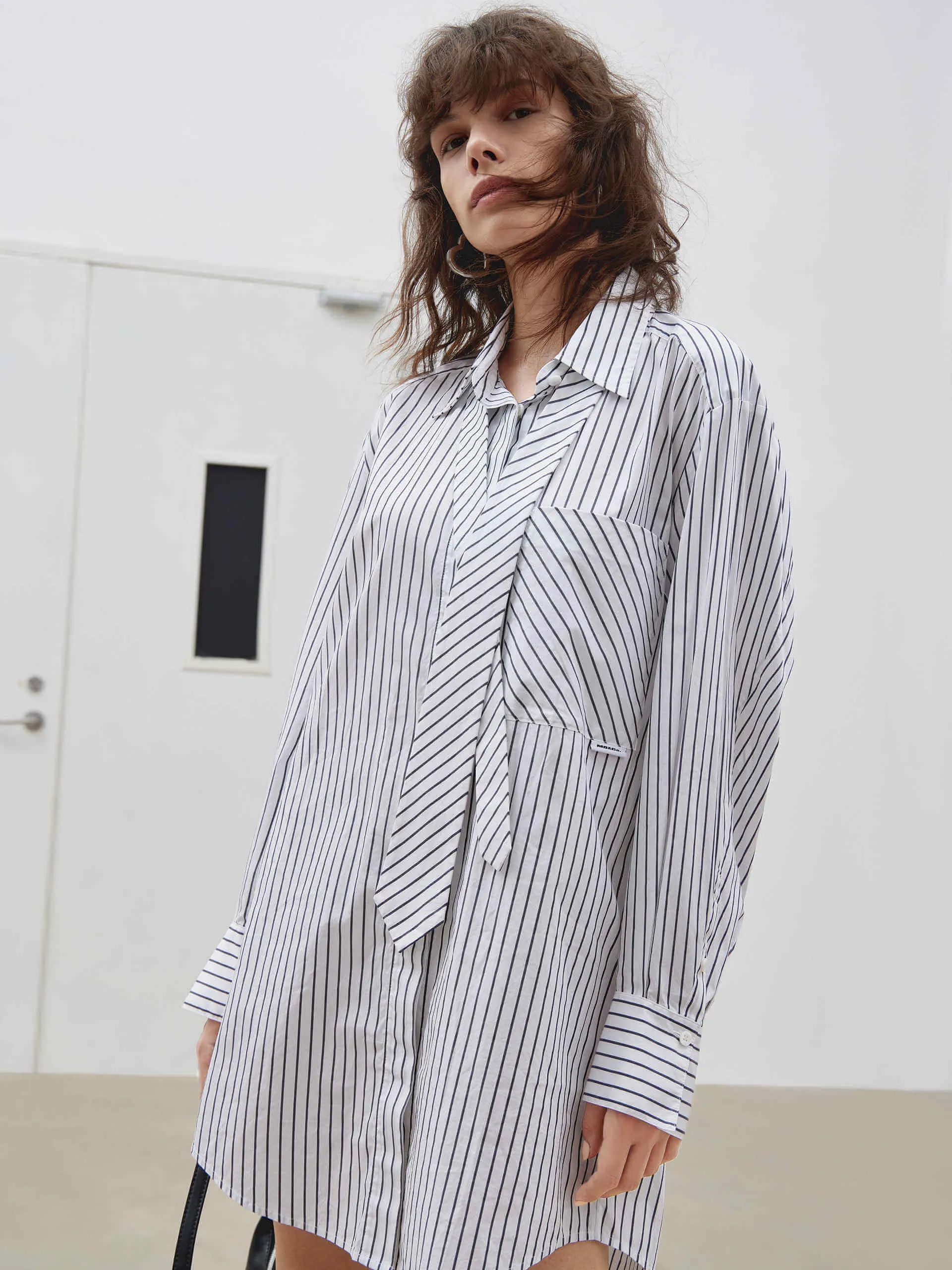 Striped Shirt Dress