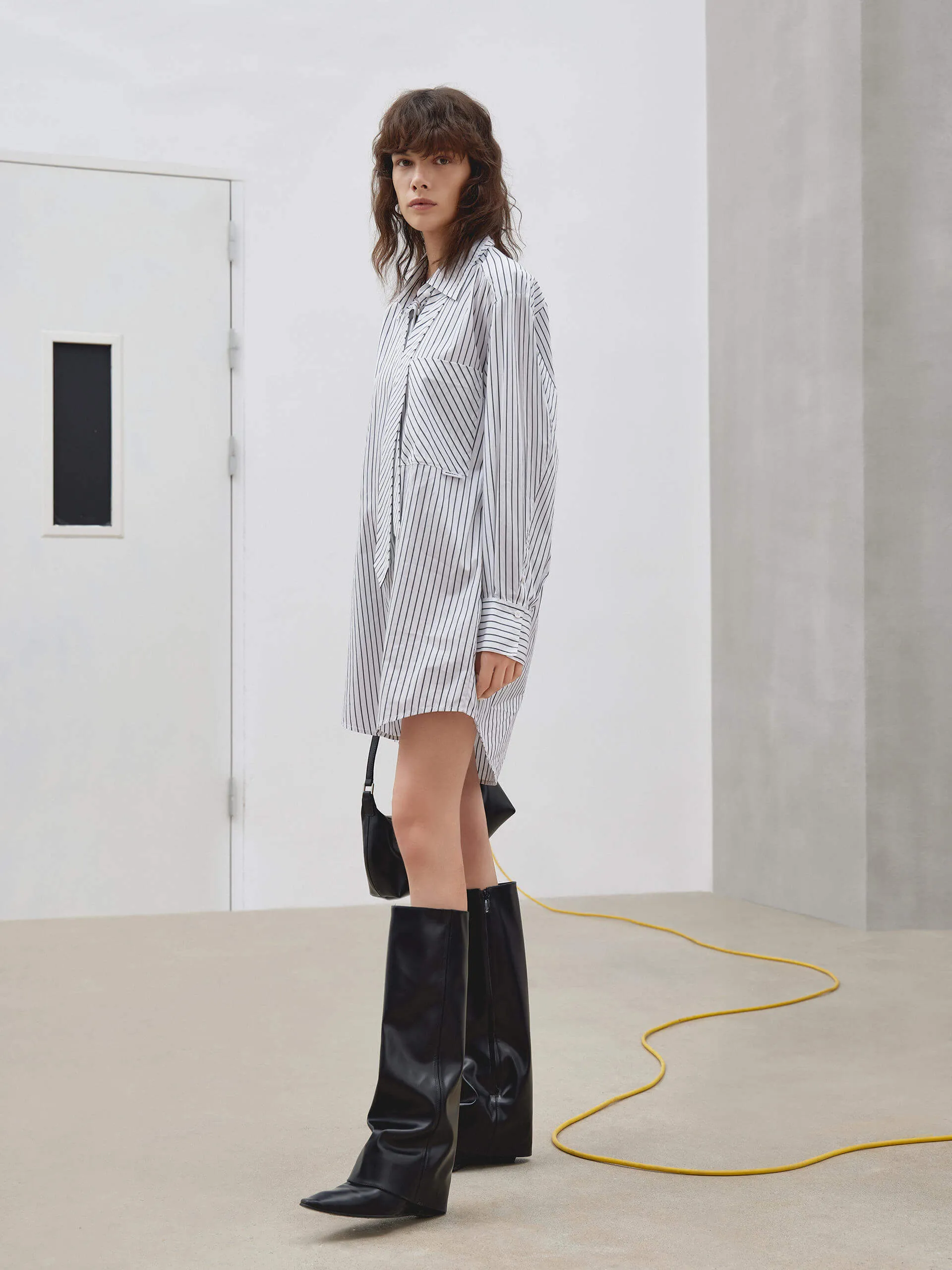 Striped Shirt Dress