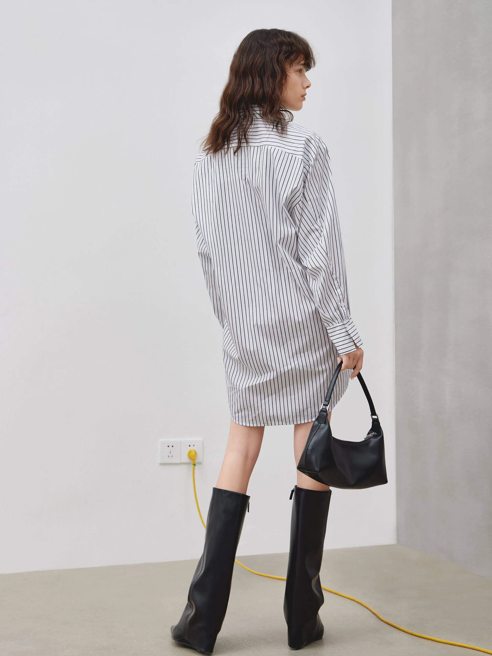 Striped Shirt Dress
