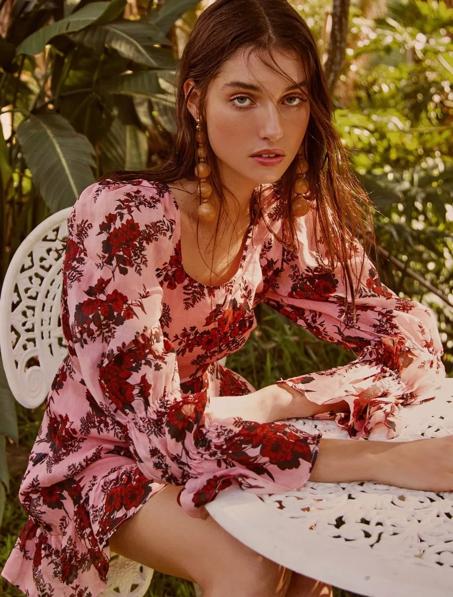 TAKE A CHANCE L/S MINI DRESS