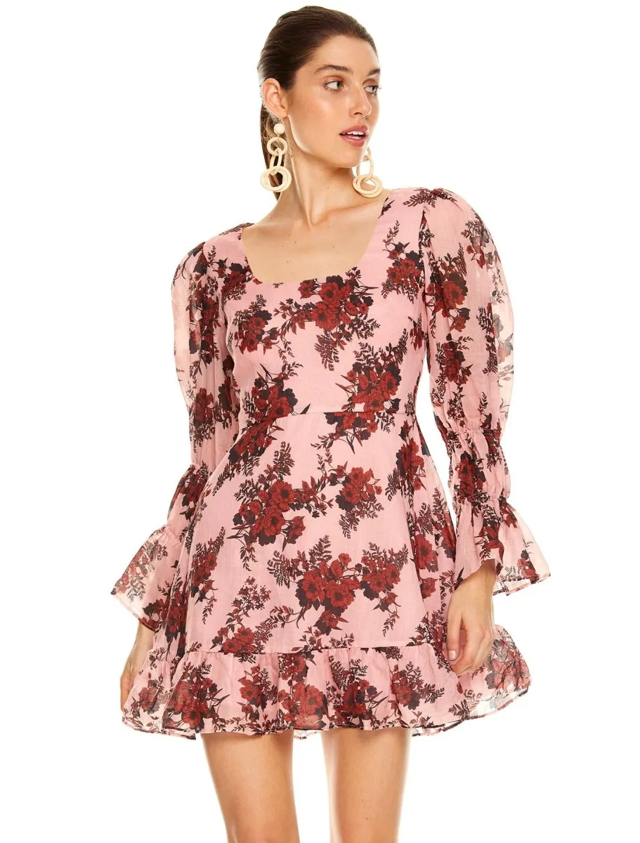 TAKE A CHANCE L/S MINI DRESS