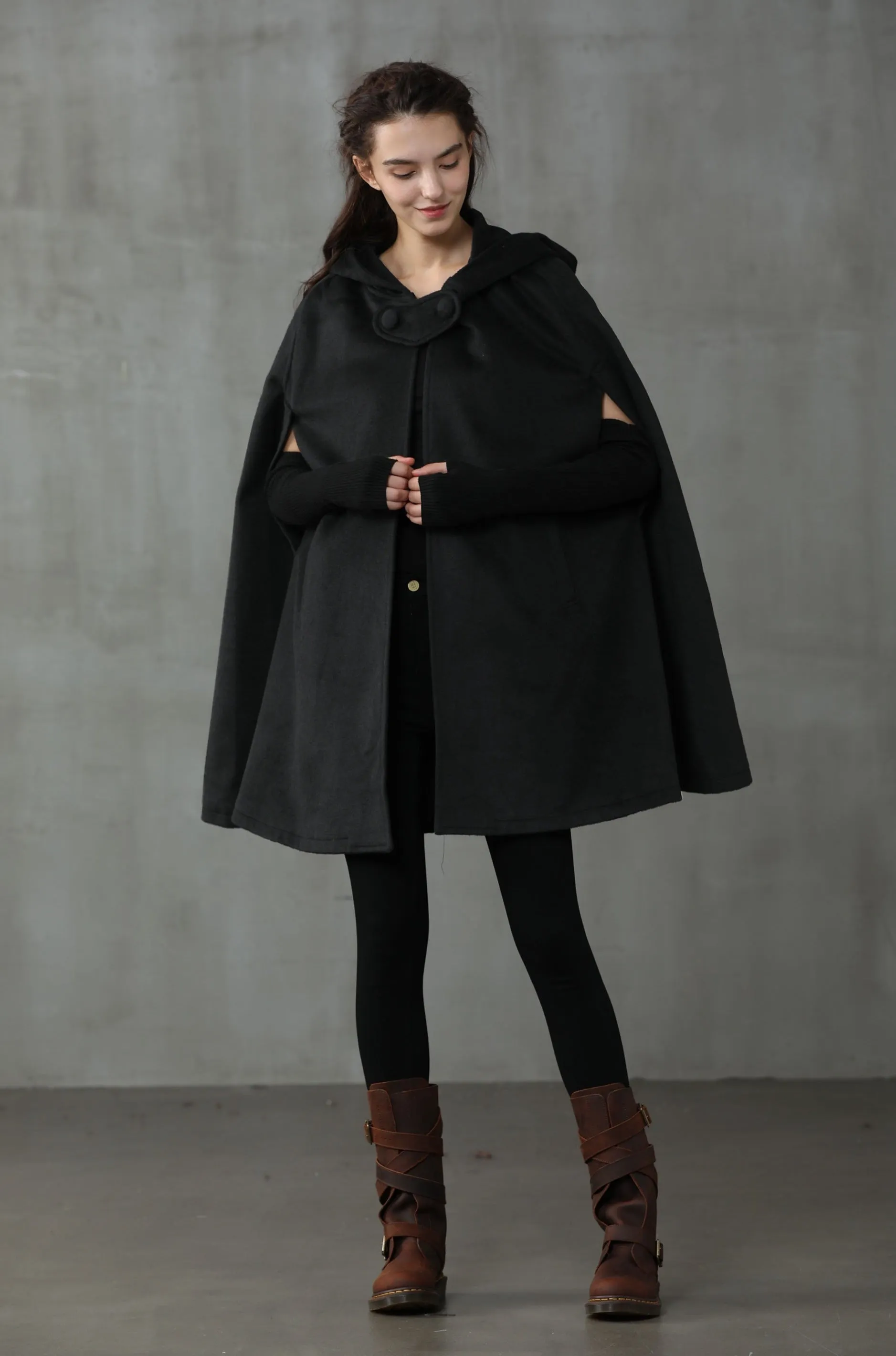 The New Yorker | Hooded Cashmere Cape