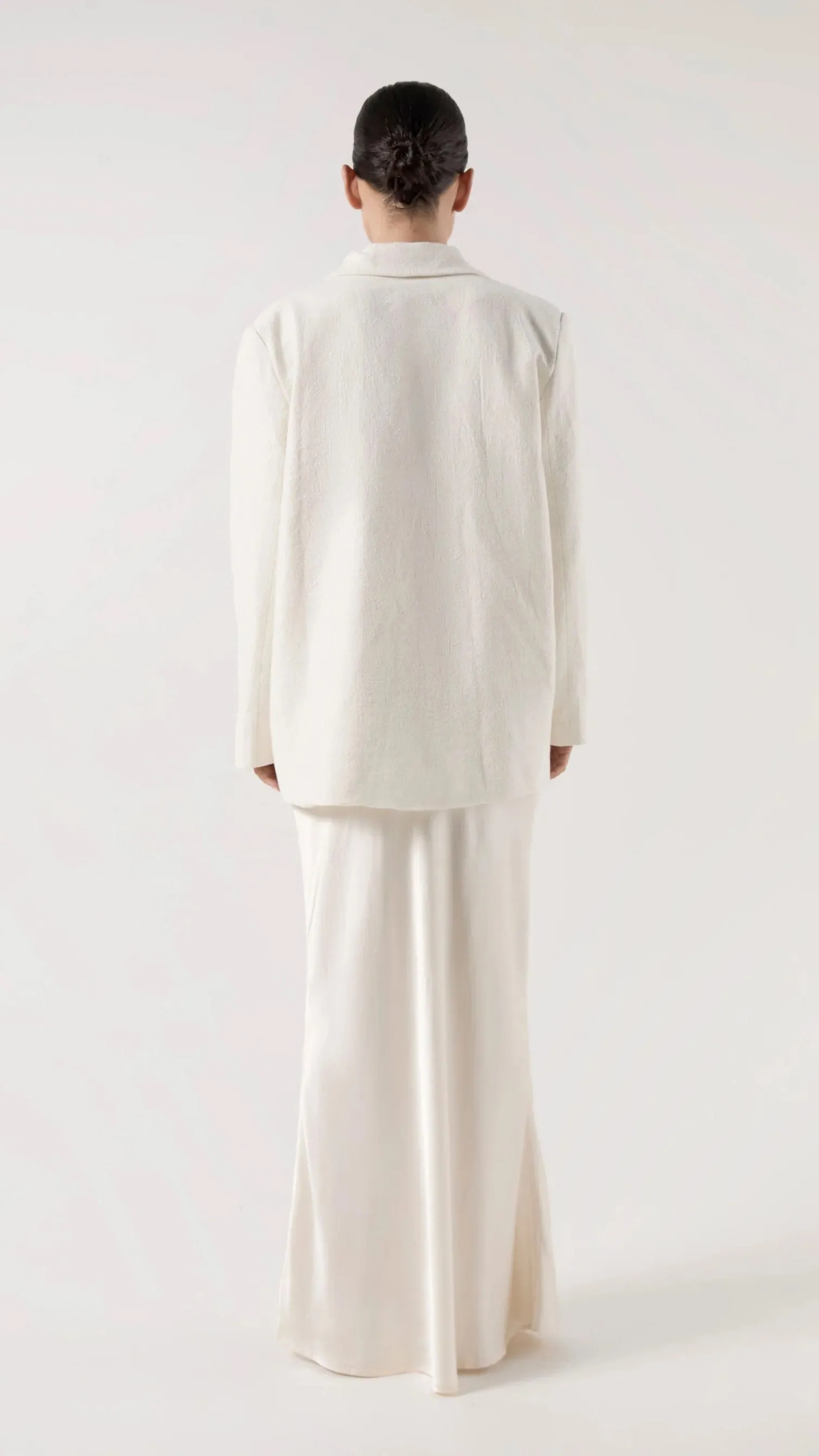 Tilly Oversized Boyfriend Blazer - White