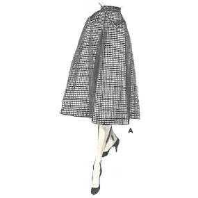 Vintage 1950s Pattern – 'Easy to make' Semi-full Skirt - Waist 26" (66.1cm)